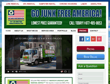 Tablet Screenshot of gojunkfree.com